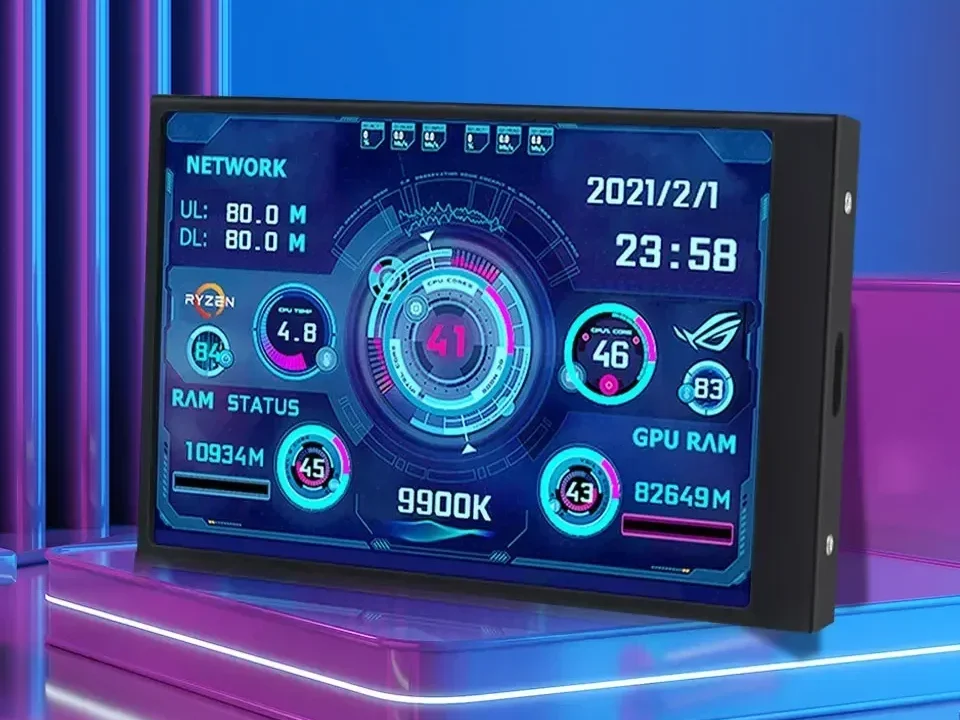 S79c59547a9db4100a8bc0ebd9cce7bf4L 3.5 Inch IPS TYPE-C Secondary Screen CPU GPU RAM