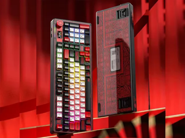 LINGBAO K98 Pro Tri-Mode Mechanical Keyboard - Flame Scale Tenghui